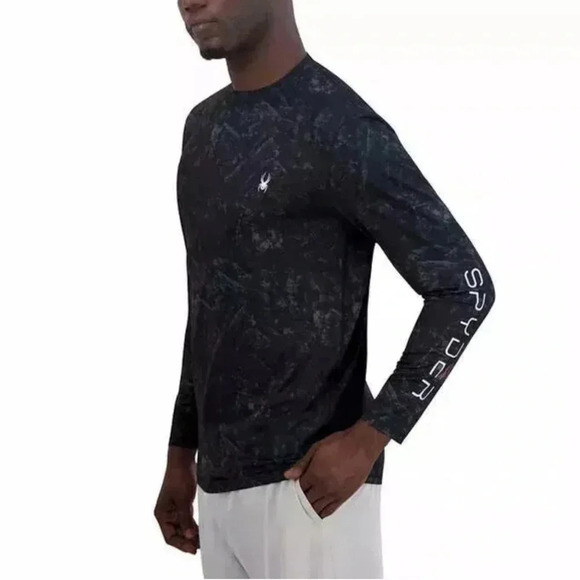 Spyder Men's Long Sleeve Rashguard - Picture 1 of 14